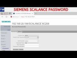 Changing the Password of a Siemens Scalance Ethernet Switch