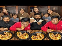 Pizza Food eating challenge video, Rana family's challenge to eat food,rana family challenge