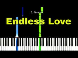 Endless Love Lionel Richie ft. Diana Ross  EASY Piano Tutorial