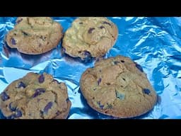 Baking Chocolate Chip Cookies Outside in Death Valley While Camping