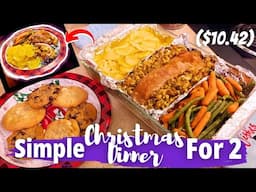 Simple Christmas Dinner For 2 For $10.42 From Walmart | Budget Dinner Meal