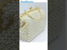 Merry Christmas 🎄🎁/How to make a pearl beaded bag.