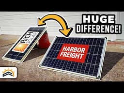 Harbor Freight 100W Vs Rich Solar 100W |  Tested!