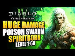 Diablo 4 Best Spiritborn Leveling Build For Season 7 - Level FAST With Poison Spiritborn