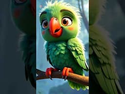 Parrot Rhymes Main Tota Hare Rang Ka, मैं तोता मैं तोता, Hindi Birds Song #hindipeom #shorts #viral