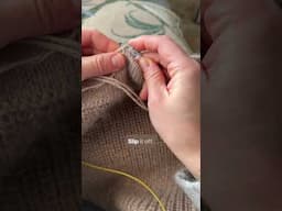 How I’m working a tubular bind off for a double knit hem #knittingpatterns