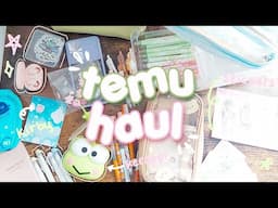 cute temu stationery haul! | pens, stickers, pencil cases and more 💌