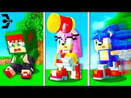 EVOLUINDO AMY PARA SONIC NO MINECRAFT!! QUAL É MELHOR ?