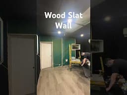 Installing a Wood Slat Wall #diy #music #construction