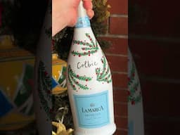 DIY: A hand-painted bottle of La Marca Prosecco