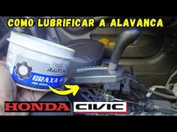 Lubrificando Alavanca de Câmbio Honda Civic - LUBRIFICAÇÃO da Alavanca do Câmbio Automático - FVM