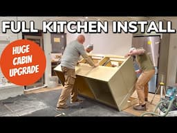 Installing Kitchen Cabinets || How to Build and Install Cabinets