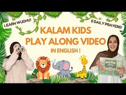 BUSY BOOK PLAY-ALONG - Learn 5 daily prayers, Wudhu steps, Colors, Jungle Animals, & more!