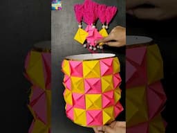 Akash Kandil Lamp Making ideas with paper | Diwali Decoration #diy #diwali #shorts #youtubeshorts