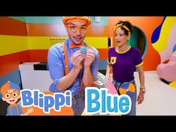 Blippi & Meekah Explore the Color Factory Museum! | Blippi's Colorful Fun! | Blippi Adventures