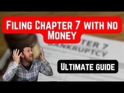 How to File Chapter 7 With No Money