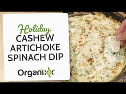 Holiday Cashew Artichoke & Spinach Dip