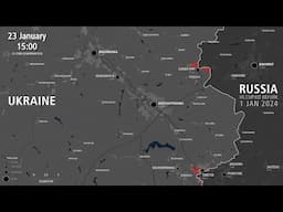 Russian Invasion of Ukraine: Toretsk & Chasiv Yar Offensives - Every Day [Jan 1 to Jan 23 2025]