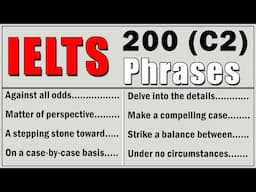 200 Advanced C2-Level Phrases | Advanced English for IELTS