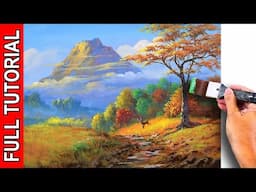 LIVE - Golden Landscape Painting in Acrylics / JMLisondra