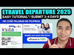 ETRAVEL PASS DEPARTURE PHILIPPINES TUTORIAL 2025 | ETRAVEL GOV PH REGISTRATION 2025