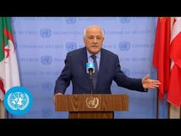 Palestine on the West Bank - Security Council Media Stakeout | United Nations