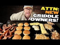 TIMED Big Griddle Breakfast on the Blackstone - Great Video for Beginners!  Best Tips and Tricks!