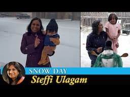 Snow Day Vlog in Tamil | Making a Snow Man | Steffi Ulagam