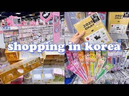 shopping in korea vlog 🇰🇷 daiso stationery haul 📚 erasable highlighter, 2025 journal supplies