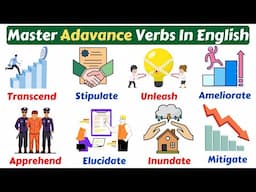 Learn 20+ Advanced Verbs In English | Advanced Verbs Vocabulary | English Vocabulary