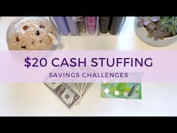 A Quick $20 Cash Stuffing | Savings Challenges