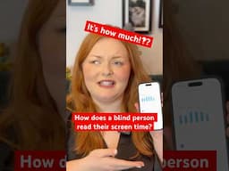 How does a blind person read their screen time? 🙈🙈