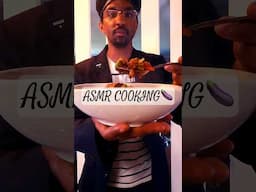 Cooking my eggplant #asmr #cooking #tapping full vid on channel