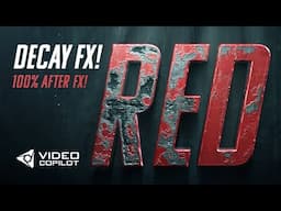 Advanced Damage & Decay FX Tutorial! 100% After Effects!