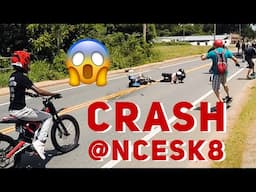 EPIC CRASH At NCESK8 Rideout!!! | Sur Rons Taking Over | My First NCESK8 Event!!