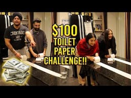 $100 TOILET PAPER CHALLENGE!!