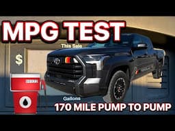 2025 Toyota Tundra TRD Rally 170 Mile Pump To Pump MPG Test