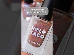 😬 this polish got discontinued because people thought it was too weird?!  #nailpolish #holotaco