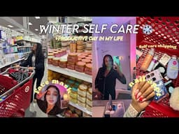 Winter Self Care Routine *self care shopping at Target + haul * | productive day in my life