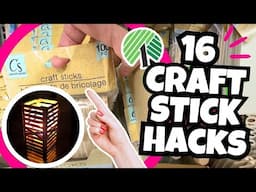 16 Awesome Craft Stick DIYS | Dollar Tree DIY | Popsicle Crafts