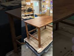 Knotty Alder Crafting Desk by Dailey Woodworks.