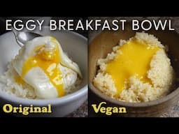 Easy & Eggy Korean Breakfast Bowl 🍳 Original VERSUS Vegan Recipes!