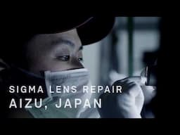 Repairing a SIGMA lens - AIZU Japan.