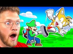 Reacting To LUIGI vs TAILS Fight Animation