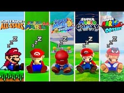 Evolution of Mario Falling Asleep in Super Mario Games - 4K