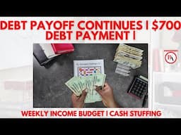 DEBT PAYOFF UPDATE | DEBT PAYMENT | WEEKLY INCOME BUDGET | CASH STUFFING