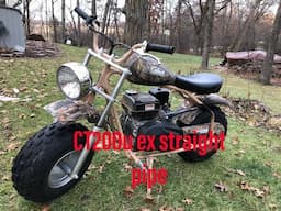 Coleman mini bike straight pipe! (ct200u ex)