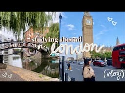 VLOG: STUDYING ABROAD IN LONDON | studying, exams, + exploring alone (productive!)