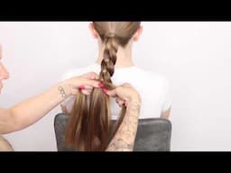 2 Simple braids for a ponytail!