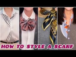 How to style a scarf. Cute ways to tie a scarf around your neck